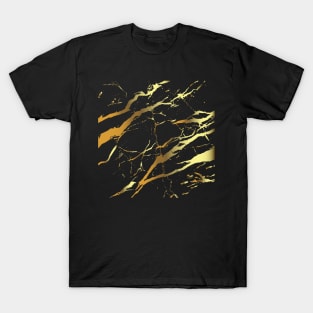 Beautiful Gold Color Marble Texture T-Shirt